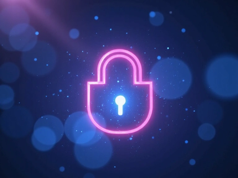 Digital lock icon representing data security